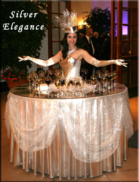 strolling table silver elegance